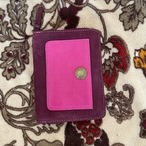 Coach suede wallet